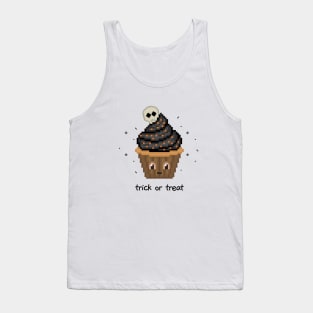 Halloween Cupcake (Black) Tank Top